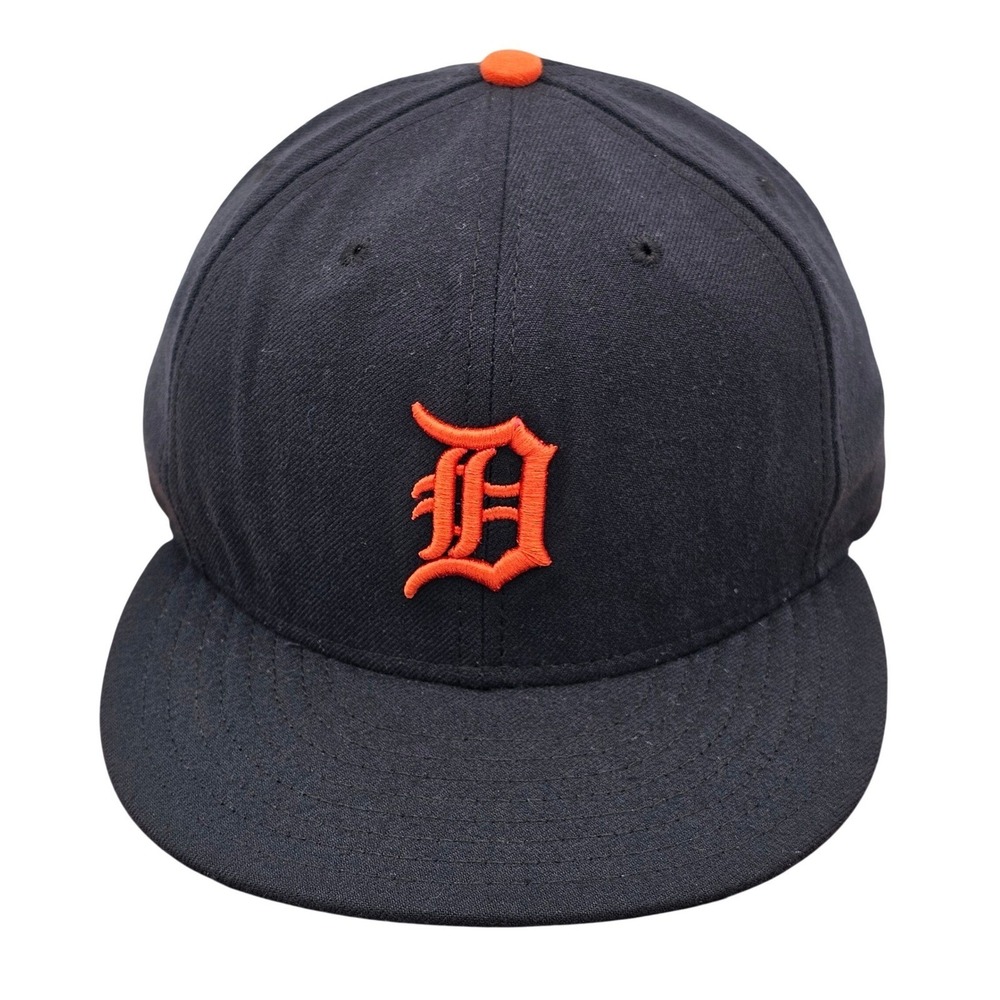 Detroit Tigers New Era 59FIFTY Fitted Hat 7 5/8 MLB Authentic Road On-Field Cap